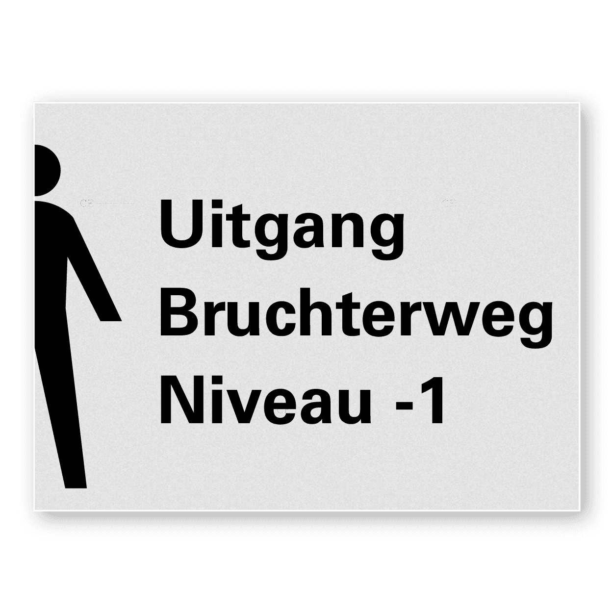 Liftbordje 200x150mm met picto en tekst naar wens