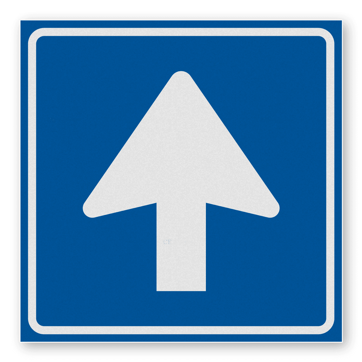 Vlak reflecterende verkeersbord 200x200mm RVV C03