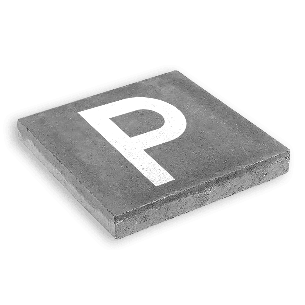 Parkeertegel 300x300mm - Aanduiding parkeerplaats