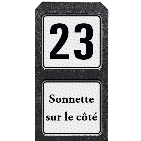 Poteau de numéro de maison avec panneaux - Moderne - Texte