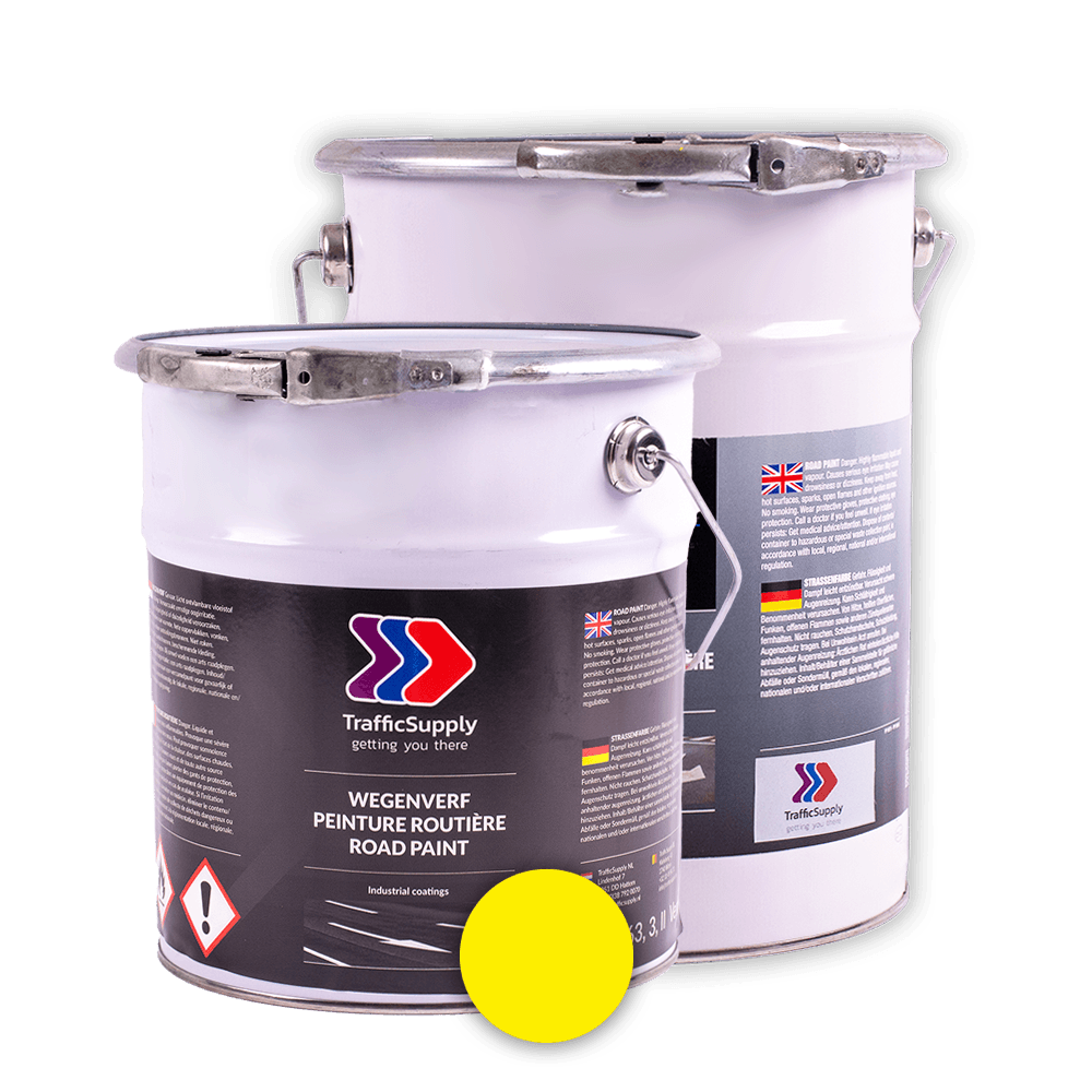 Peinture routière - Seau de 6kg - jaune RAL 1023