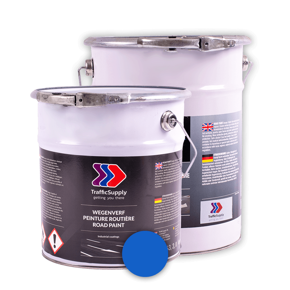Peinture routière - Seau de 6kg - bleu RAL 5017