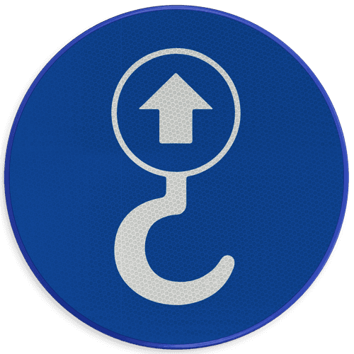Autocollant ou panneau - Point de levage