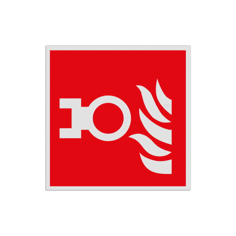 Brand bord met pictogram Aansluitpunt droge blusleiding