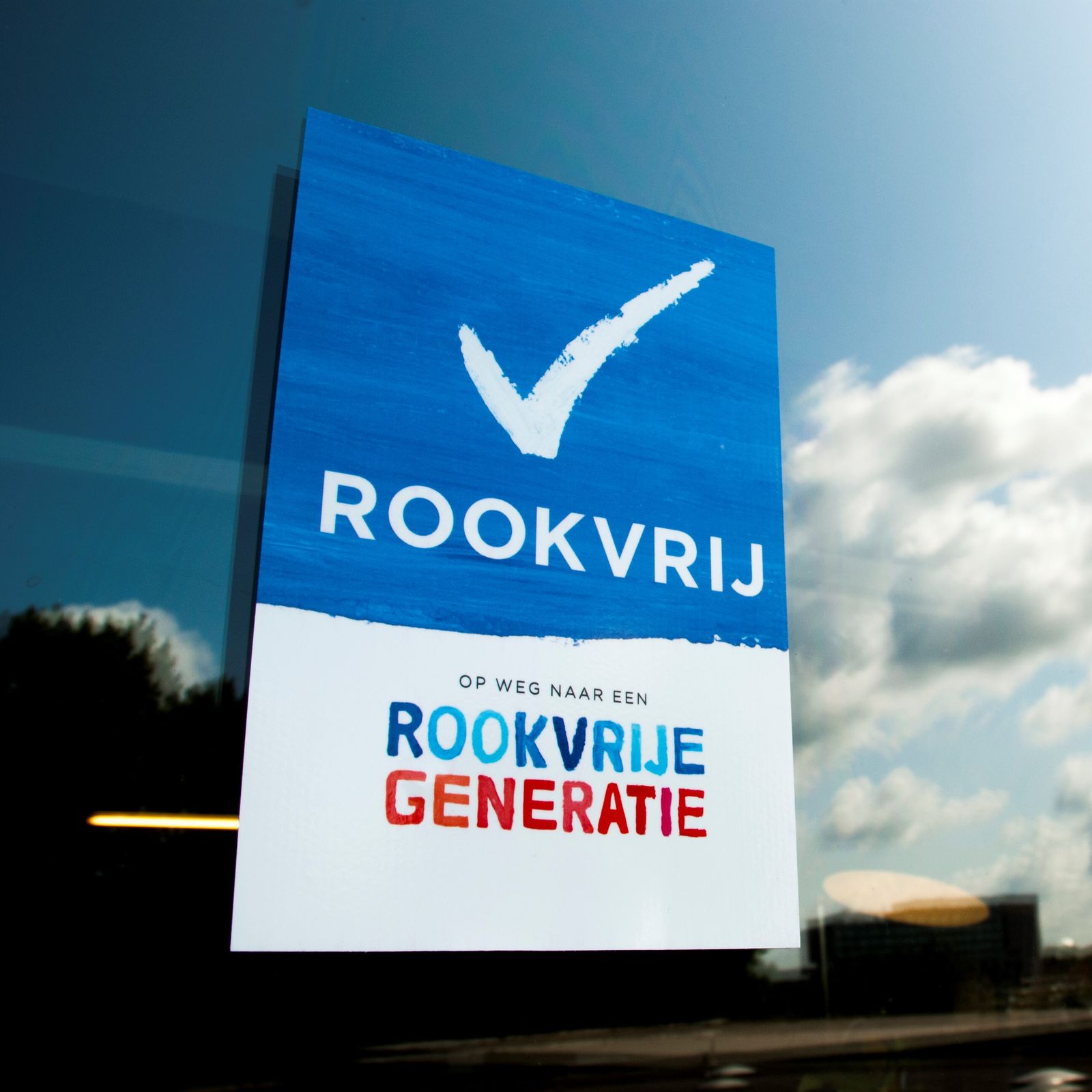 Raamsticker Rookvrije Generatie - formaat A5