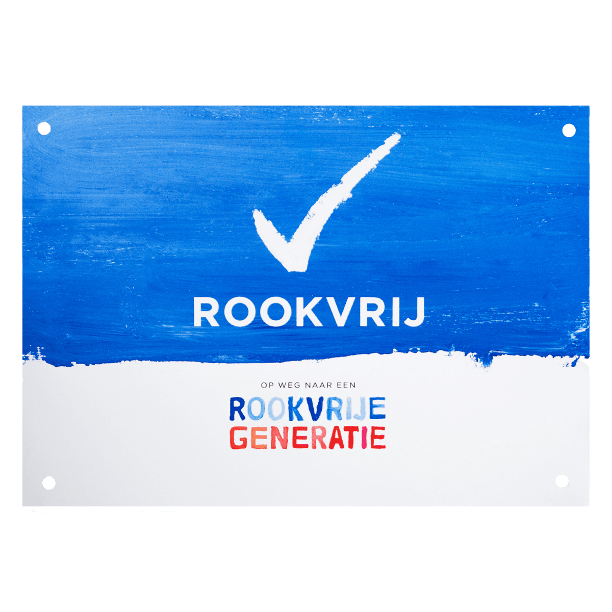 Bord Rookvrije Generatie - formaat A3 (420x297mm)
