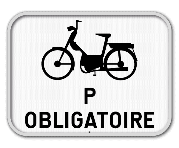 Panneau G2000 - M13 - Obligation pour les cyclomoteurs