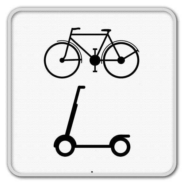 Panneau G2000 - M24 - Réservé aux bicyclettes et trottinettes