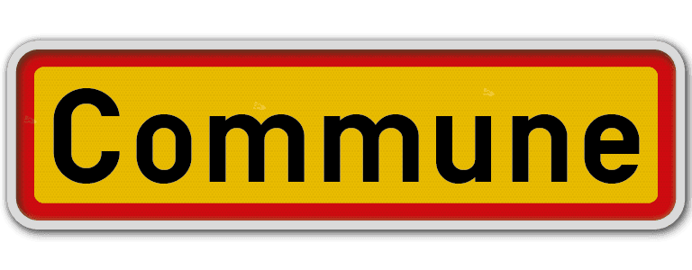 Panneau G2000 - F43 - Limite communale