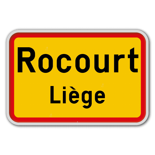 Panneau G2000 - F43 - Signal de localité - 2 lignes