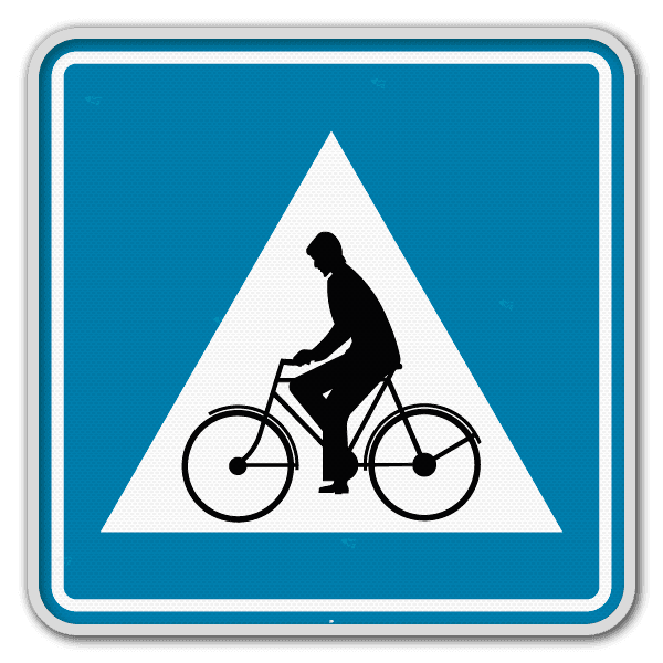 Panneau G2000 - F50 - Passage pour conducteurs de bicyclettes et de cyclomoteurs à deux roues