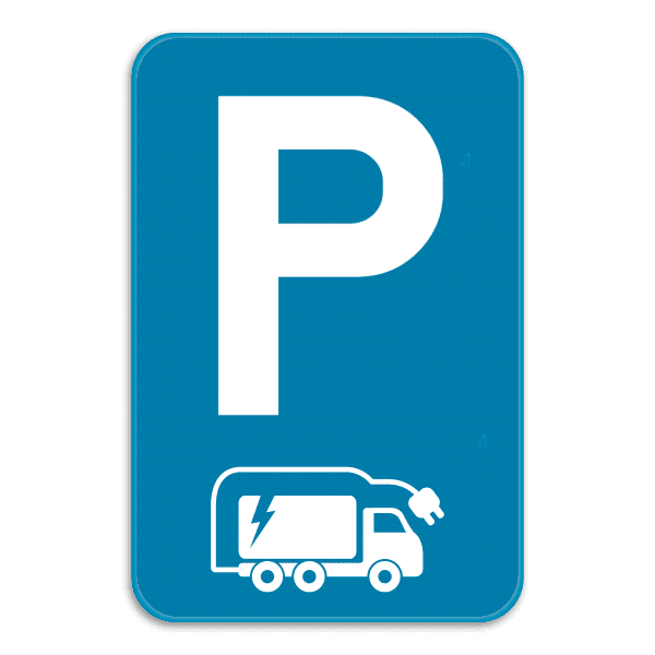 Parkeerbord Elektrische Vrachtwagen
