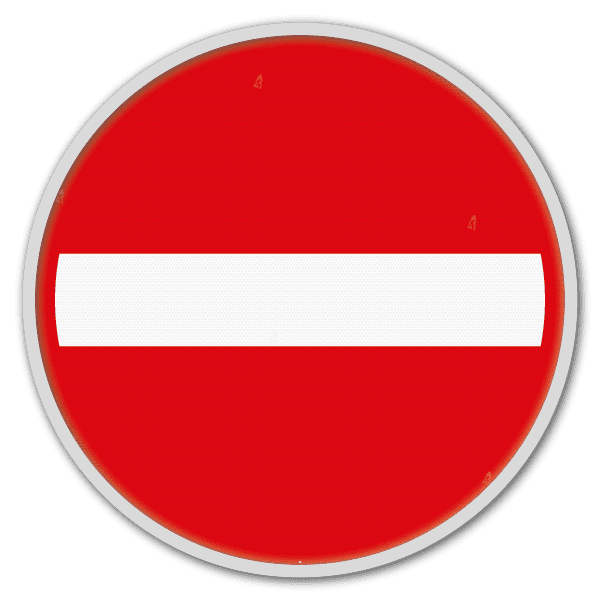 Panneau G2000 - C1 - Sens interdit pout tout conducteur