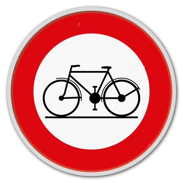 Panneau G2000 - C11 - Accés interdit aux conducteurs de cycles