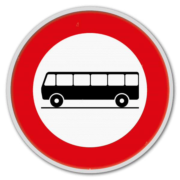 Panneau G2000 - C22 - Accès interdit aux conducteurs d'autocars