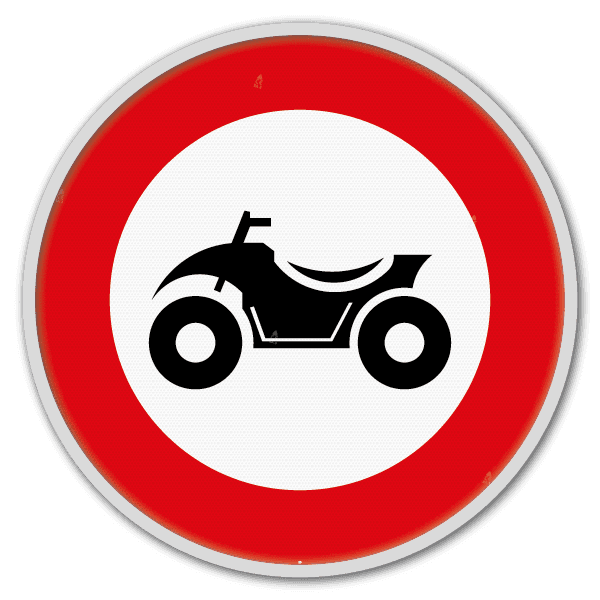 Panneau G2000 - C6 - Accès interdit aux conducteurs de quads