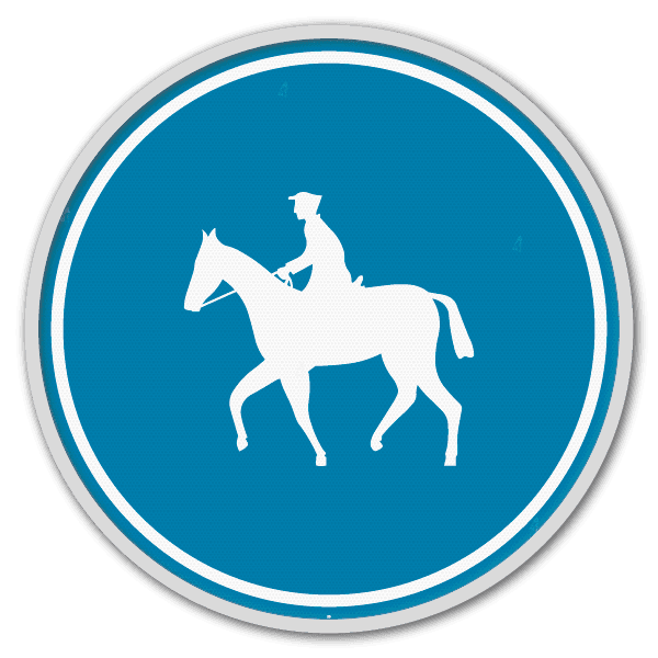 Panneau d'obligation G2000 D13 - Chemin obligatoire pour les cavaliers