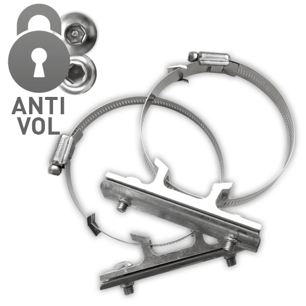 Kit de support variable - Anti-vol  en acier inoxydable (2 pièces)