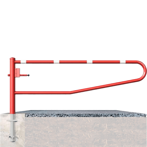 Stalen draaiboom SH1 - 360 graden draaibaar met slot