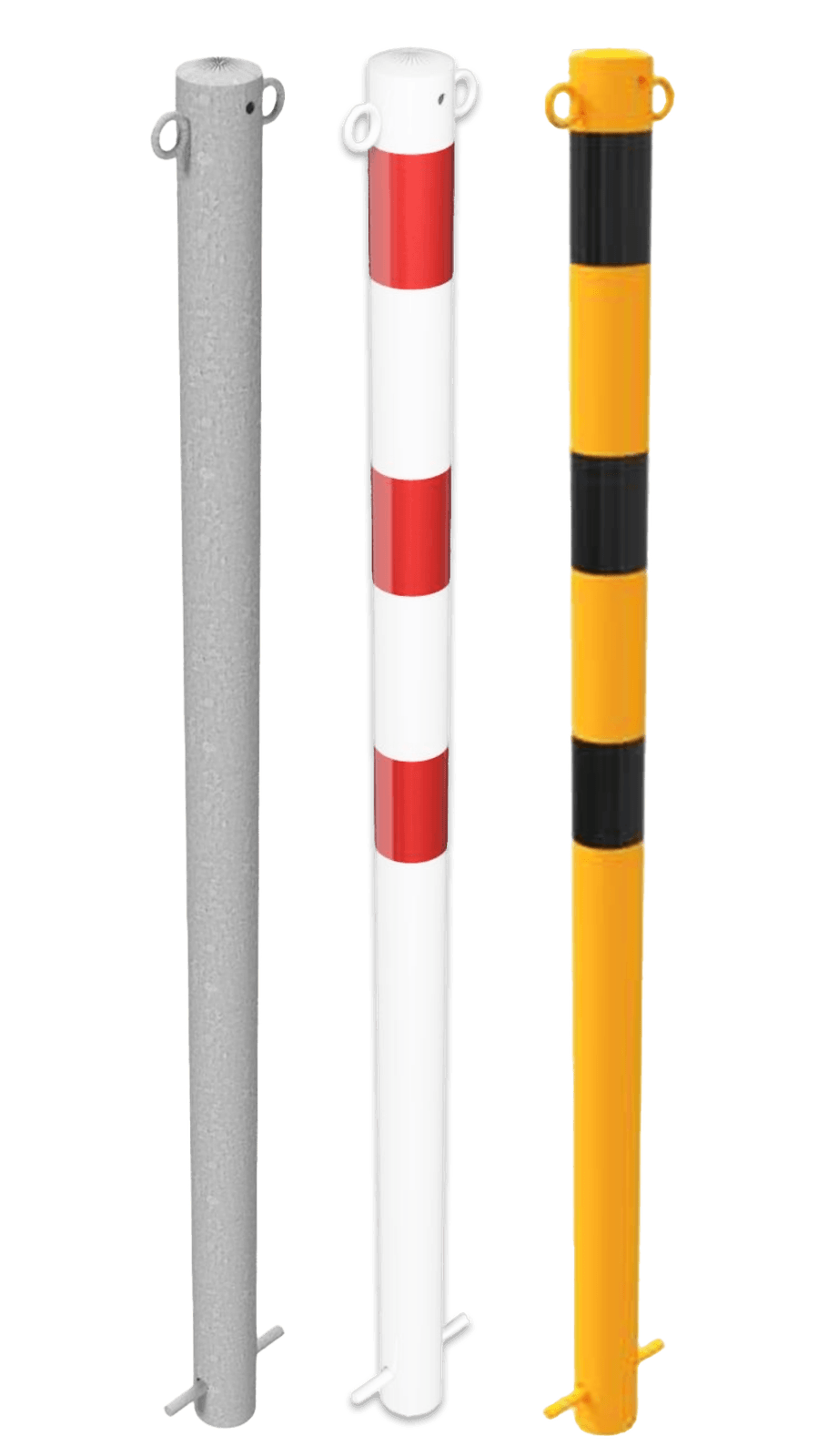 Poteau de guidage 60x1400mm anneaux réflexes