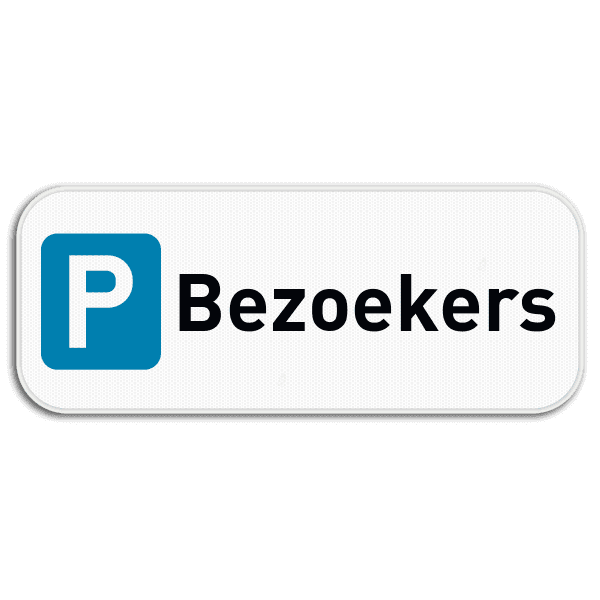 Parkeerplaats bord - Bezoekers
