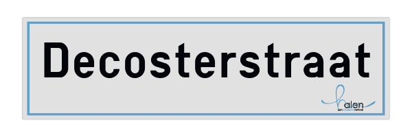 Straatnaambord Halen