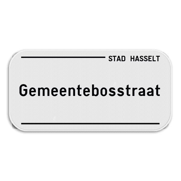 Straatnaambord SB250 Hasselt (nieuw)