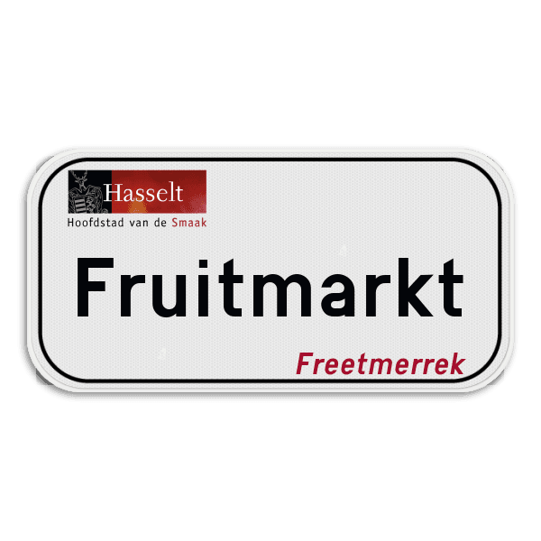 Straatnaambord SB250 Hasselt (oud)