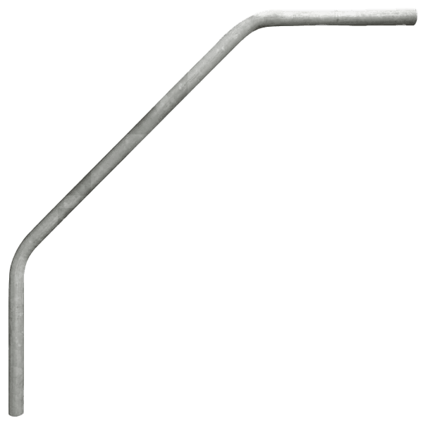Schoorpaal staal - 1500mm - buis Ø48mm