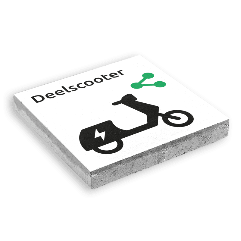 Symbooltegel 300x300mm - Aanduiding deelscooter