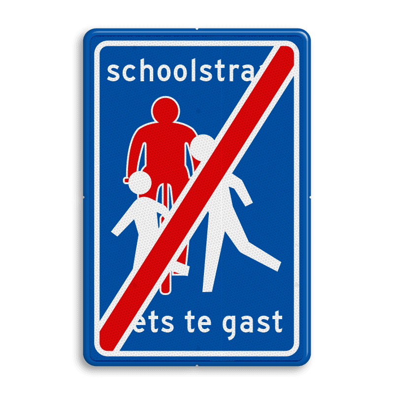 Verkeersbord RVV G16 - einde schoolstraat
