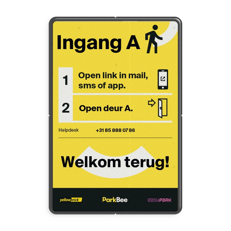 Informatiebord Ingang + tekst - 2:3 - ParkBee