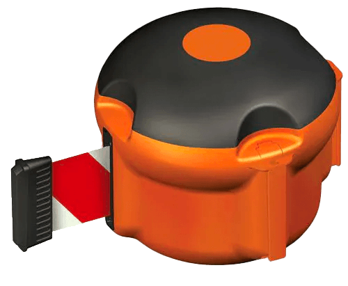 Skipper cassette met afzetlint - 9 meter lang - verschillende kleuren