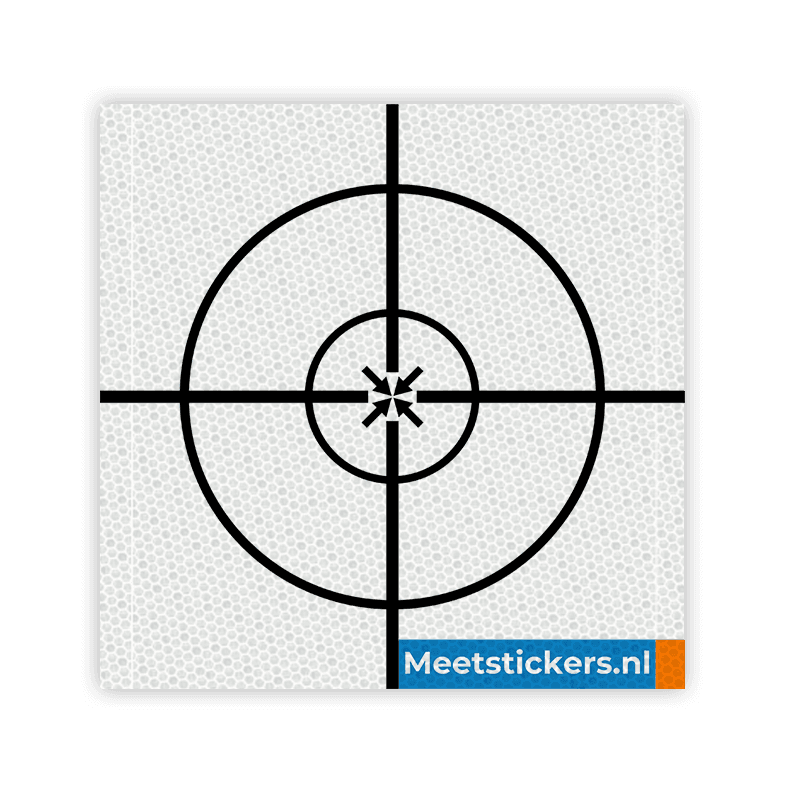 [OUD ONTWERP] Meetsticker klasse 3 T-7500-B reflecterend wit