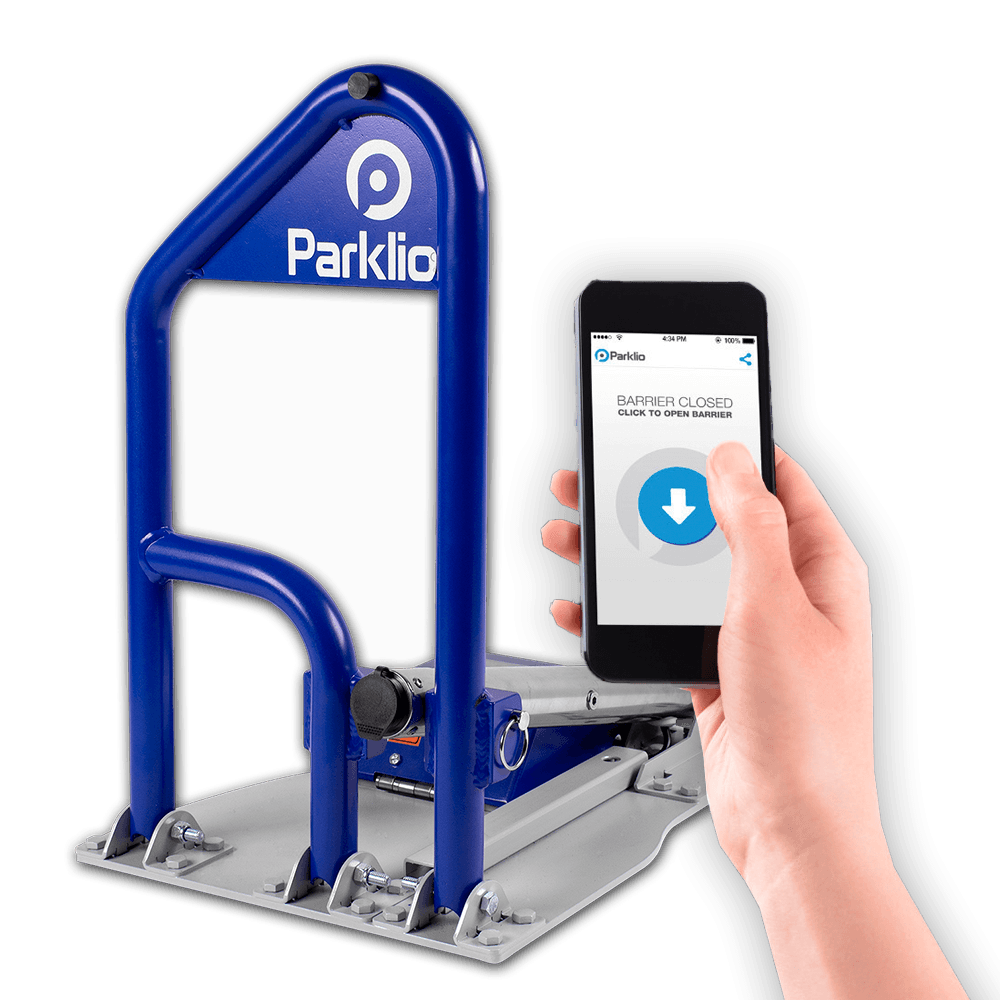 Barrière anti-stationnement Parklio automatique - Smart Solar - avec application mobile