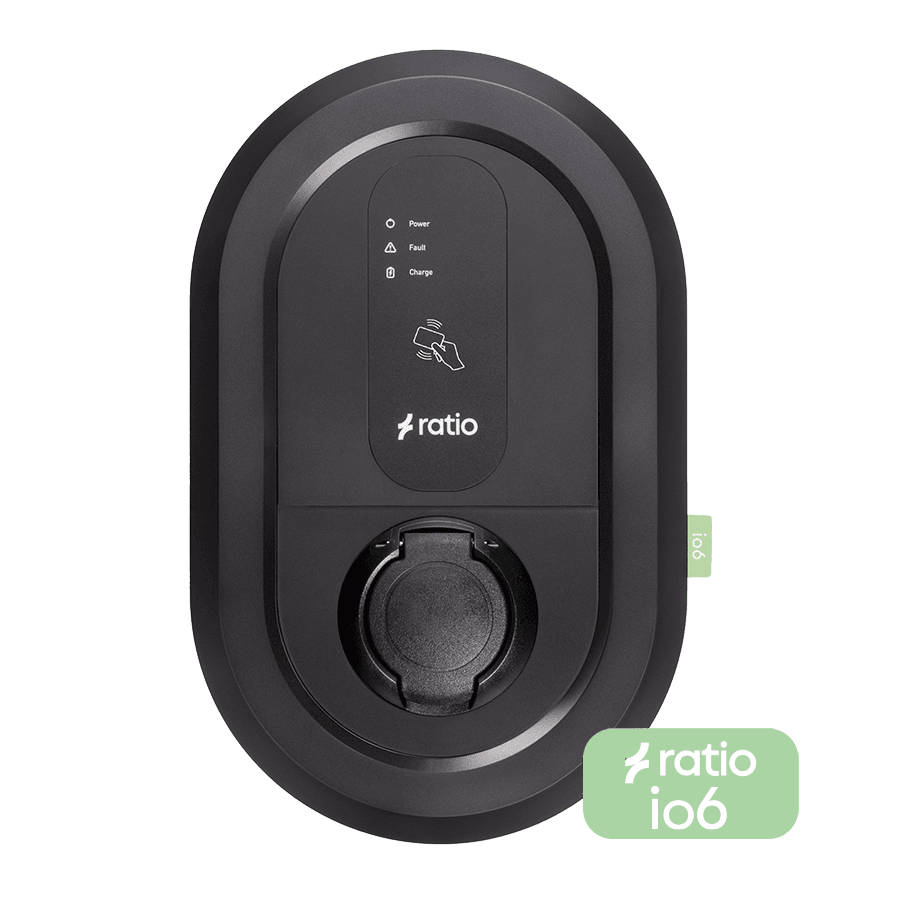 Ratio IO6 laadstation - met socket - 3,7 tot 22kW