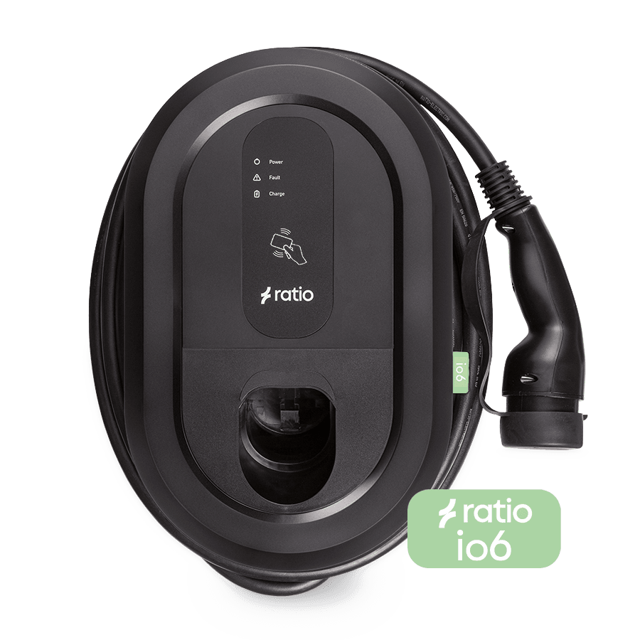 Ratio IO6 laadstation - met vaste kabel - 3,7 tot 22kW