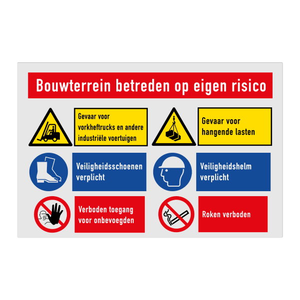 Werfbord met 6 pictogrammen