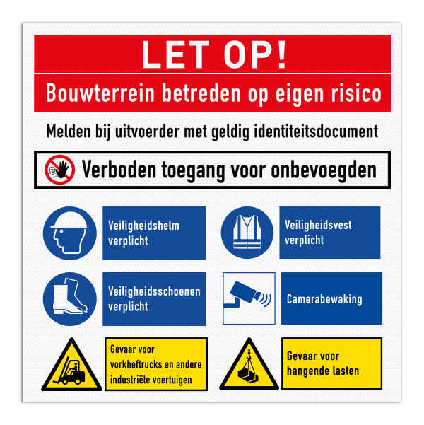 Werfbord | 6 pictogrammen + banners