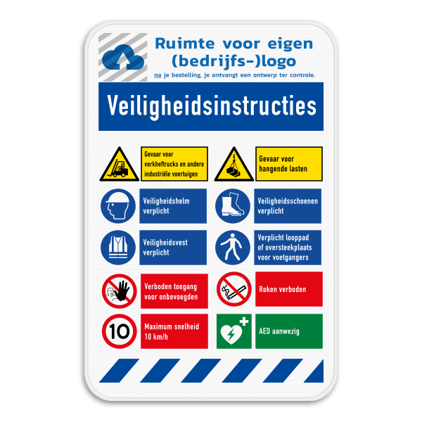 Werfbord | 10 pictogrammen + logo en banners