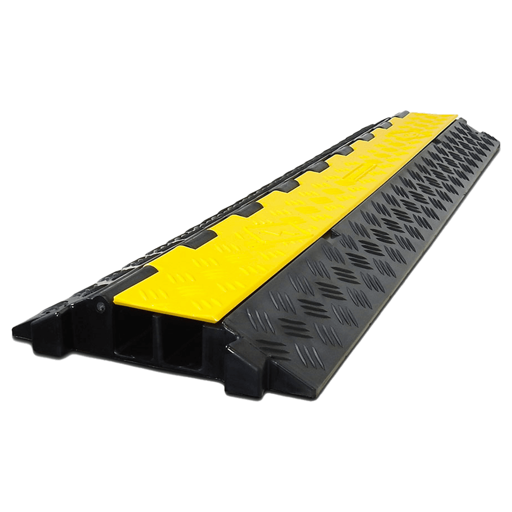 Kabelbrug rubber 2-kanaals tot 30mm - 970x250x45mm