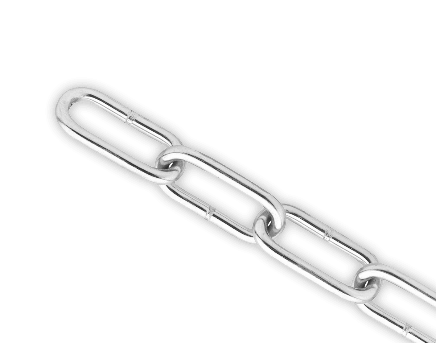 Stalen ketting 4mm - DIN763 elektrolytisch verzinkt