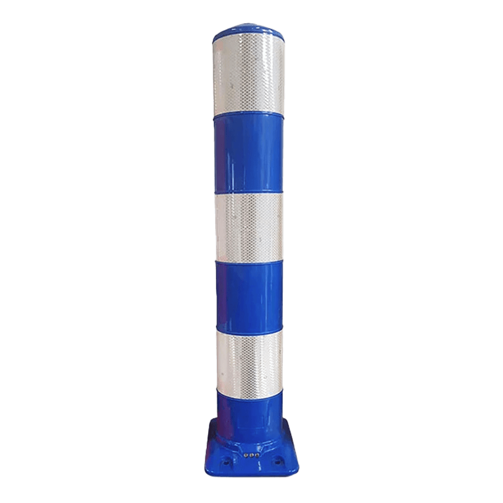 Flexpost BB21 blauw wit - Flexibele zuil Ø160x1000mm - reflecterend klasse 3