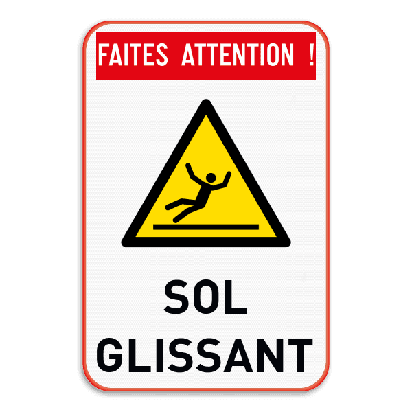 Panneau de sécurité avec 1 symbole - bannière - texte libre