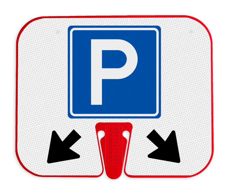 ConeSign - informatiepaneel kunststof voor op afzetkegel