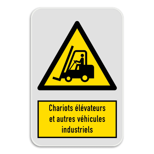 Panneau d'avertissement avec 1 pictogramme