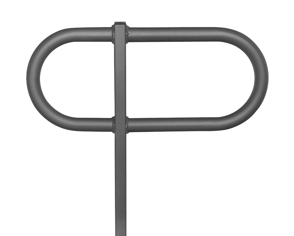 Fahrradbügel Deluxe Stahl Ø48 mm / 60x40 mm klassisch robust