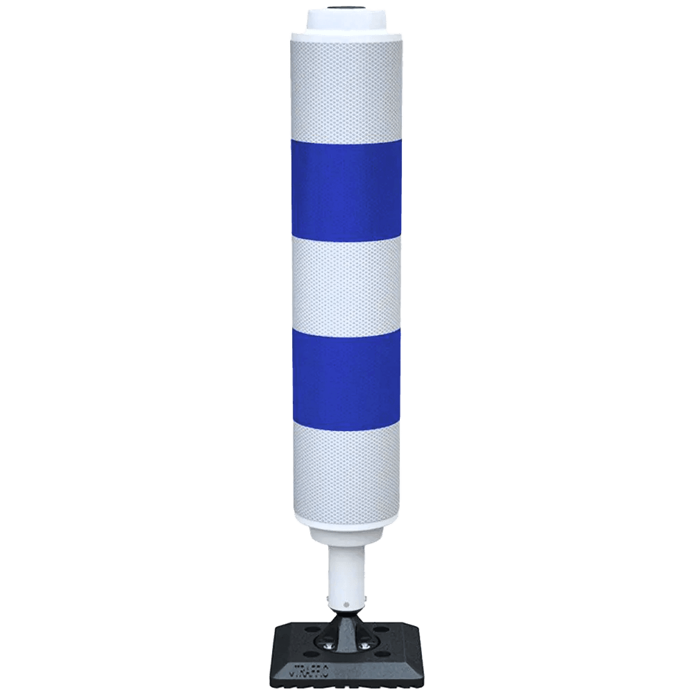 Borne de signalisation BB21 flexible bleu/blanc Ø160 mm