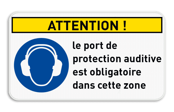 Panneau de sécurité - Protection auditive obligatoire