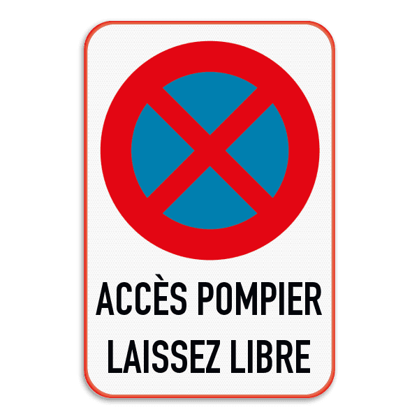 Panneau de sécurité - E3 - Accès pompier
